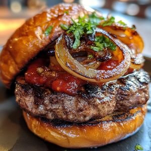 SPICY LAMB BURGER